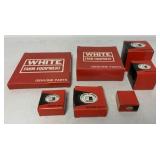 (7) Empty White Motor Corporation Boxes