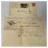 Oliver 1903 Invoice/Addressed Envelope