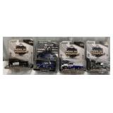 Lot of 4 1/64 Green Light Dually Drivers Trucks