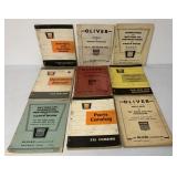 (9) Oliver Parts/Operator/Instruction Manuals
