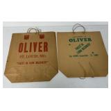 (2) Oliver Paper Shopping Bags