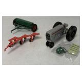 lot of 4- 1/16? White Tractor/Plow/Harrow/Pcs