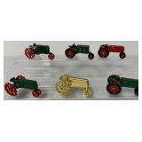 (6) Oliver/Cockshutt First Edition Tractor Toys
