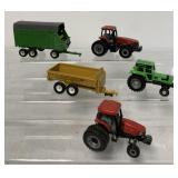 1/64 (5) Case/Deutz-Allis/Knight Tractors/others