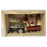 Scale Models White Deluxe 4 Piece Farm Set