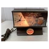 Schaefer beer lighted clock
