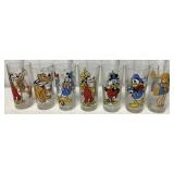 7 Disney 1977 Pepsi character glasses