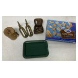 cookie cutters, razor blade bucket bank, stirrups,