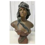 Atala metal bust