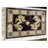 42" x 24 1/2" dragon rug