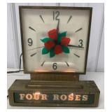 Four Roses Whiskey clock