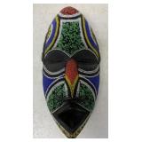 small African wood beaded mask