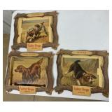 3 Valley Forge Beer framed dogs