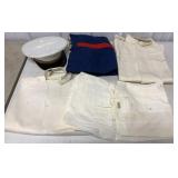 Marine Corp. hat, pants, collars and shirts