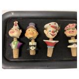4 bobble head bottle stoppers