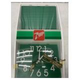 lighted 7Up menu board clock