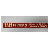 L+M Filters thin metal signage