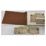 U. S. postal card album and loose postal cards