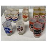 15 assorted beer glasses