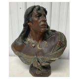 plaster Indian bust