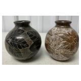 2 Nicaragua pottery pieces