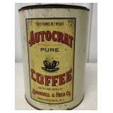 3 lb. Autocrat Coffee tin