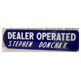 Dealer Operated Stephen Donchak sign
