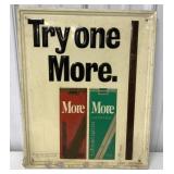 More Cigarettes metal sign