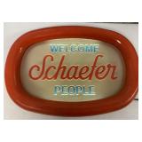 Welcome Schaefer People lighted sign