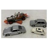 4 die cast cars; Corgi, Shuco, Gama + Matchbox