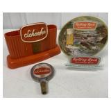 Schaefer bar caddy + tap & Rolling Rock napkin