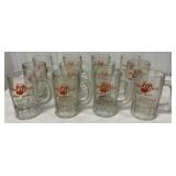 12 Twin Kiss Root Beer mugs