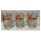 6 Frostie Root Beer mugs