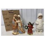 2 Jim Shore figurines & Elaine Roesle figure