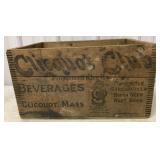 Cliquot Club Beverages crate