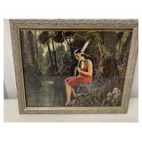 framed Goddard Indian Maiden print