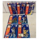 7 different Shaq Attaq figures