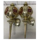2 Schlitz wall sconces