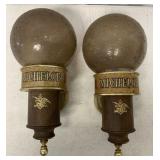 2 Michelob wall sconces