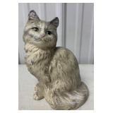 cast iron cat doorstop stamped Hubley