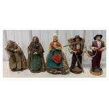 5 French figurines