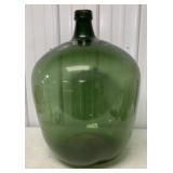large green demijohn bottle