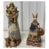 2 Jim Shore figurines