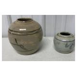 2 old Chinese Ginger jars