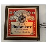 Budweiser lighted clock