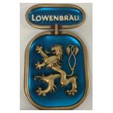 plastic Lowenbrau beer sign