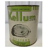 Kellum Brand one gallon oyster can