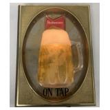 Budweiser on Tap lighted sign