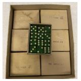 7 dozen green 1/2 " dice in boxes