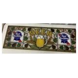 plastic Pabst Blue Ribbon adv. panel